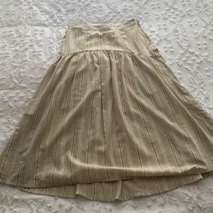 Anthropologie Drop Waist striped Skirt